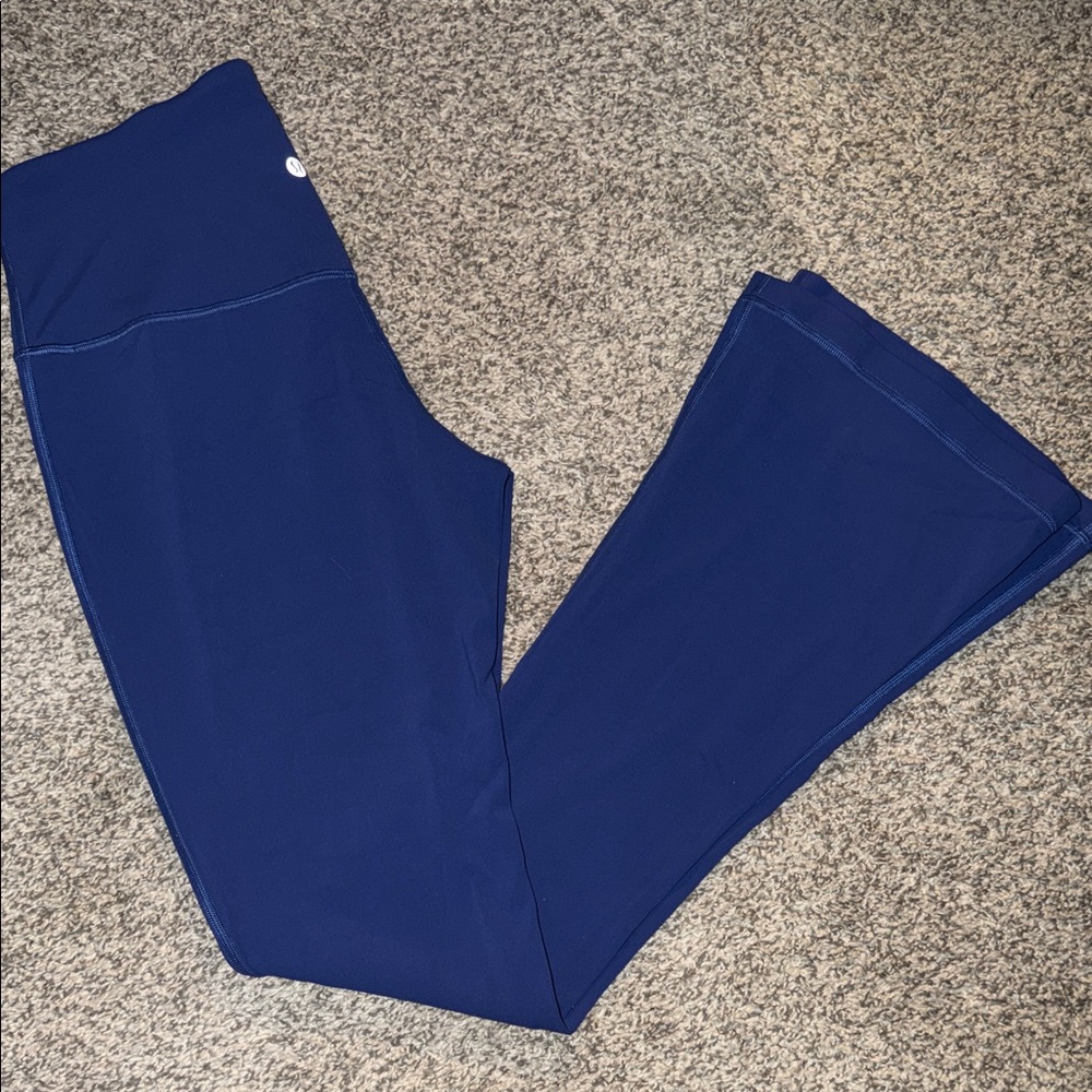 Blue Lululemon Flared Leggings